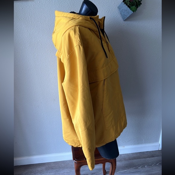 Zara Size XL DNWR Mustard Men’s Pullover Windbreaker Jacket - Picture 10 of 10
